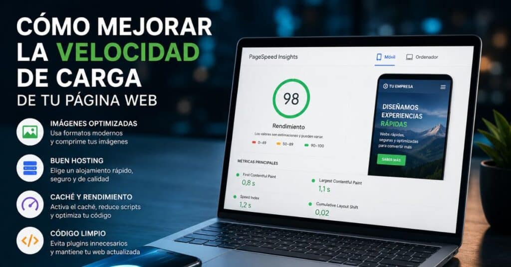 Mejora la velocidad de carga web