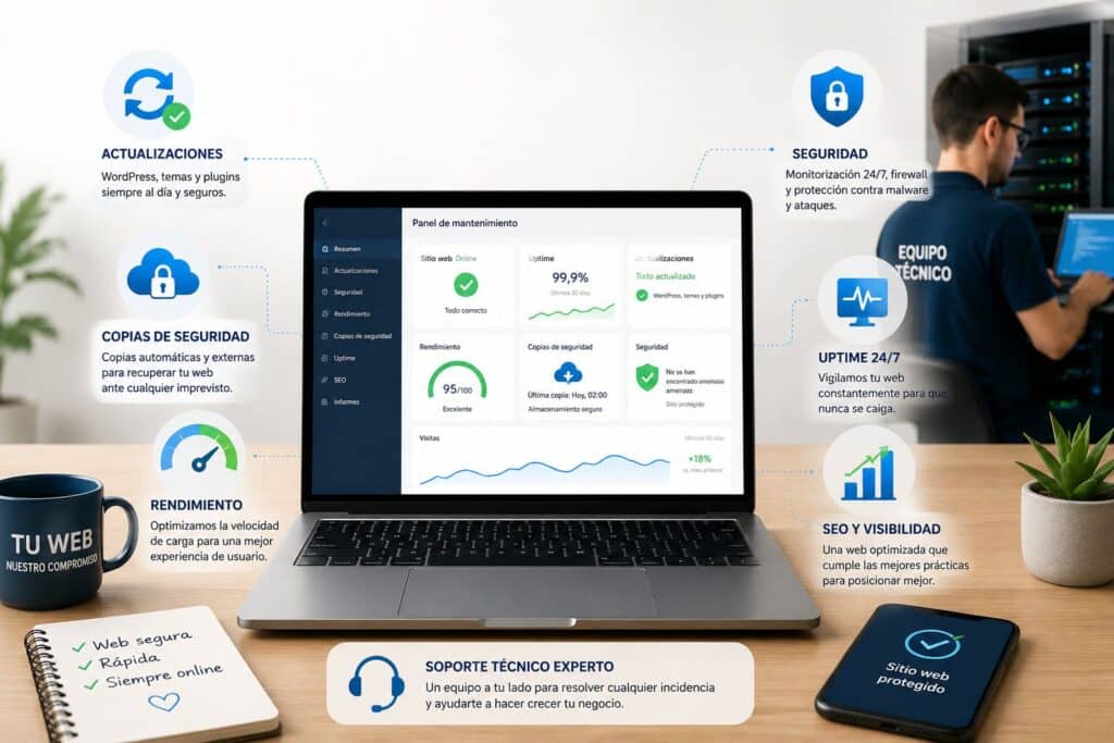 Mantenimiento web profesional