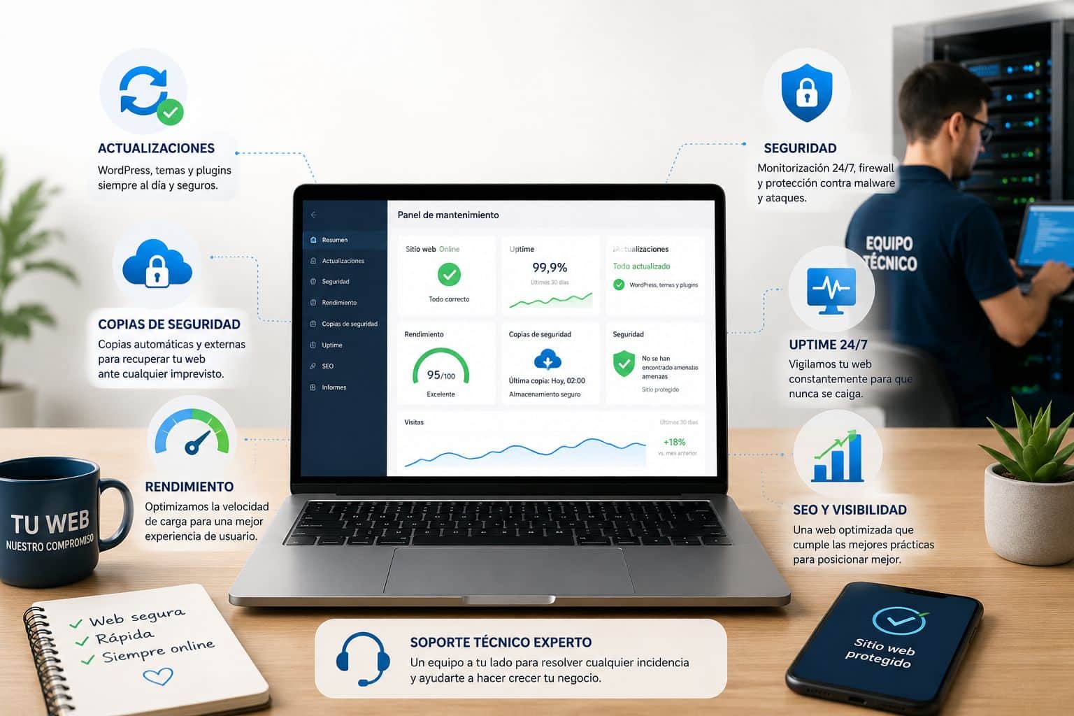 Mantenimiento web profesional