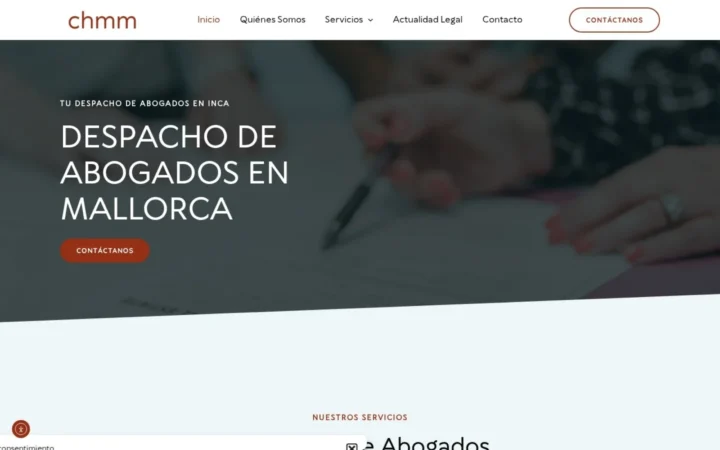 Captura de CHMM Abogados (ordenador)