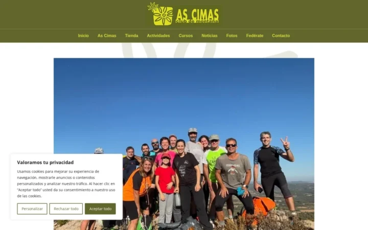 Captura de Club de Montaña As Cimas (ordenador)